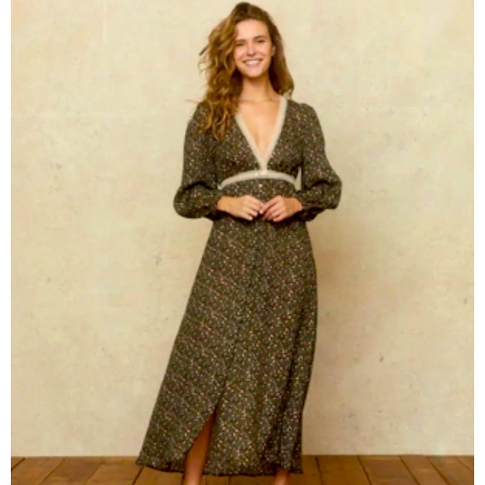 Christy Dawn Silk Kyra Dress - Dianthus Bloom print size Small